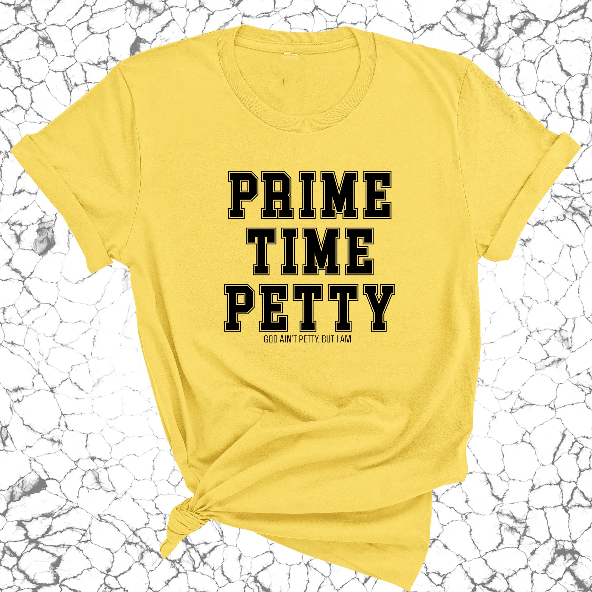 Prime Time Petty Varsity Unisex Tee