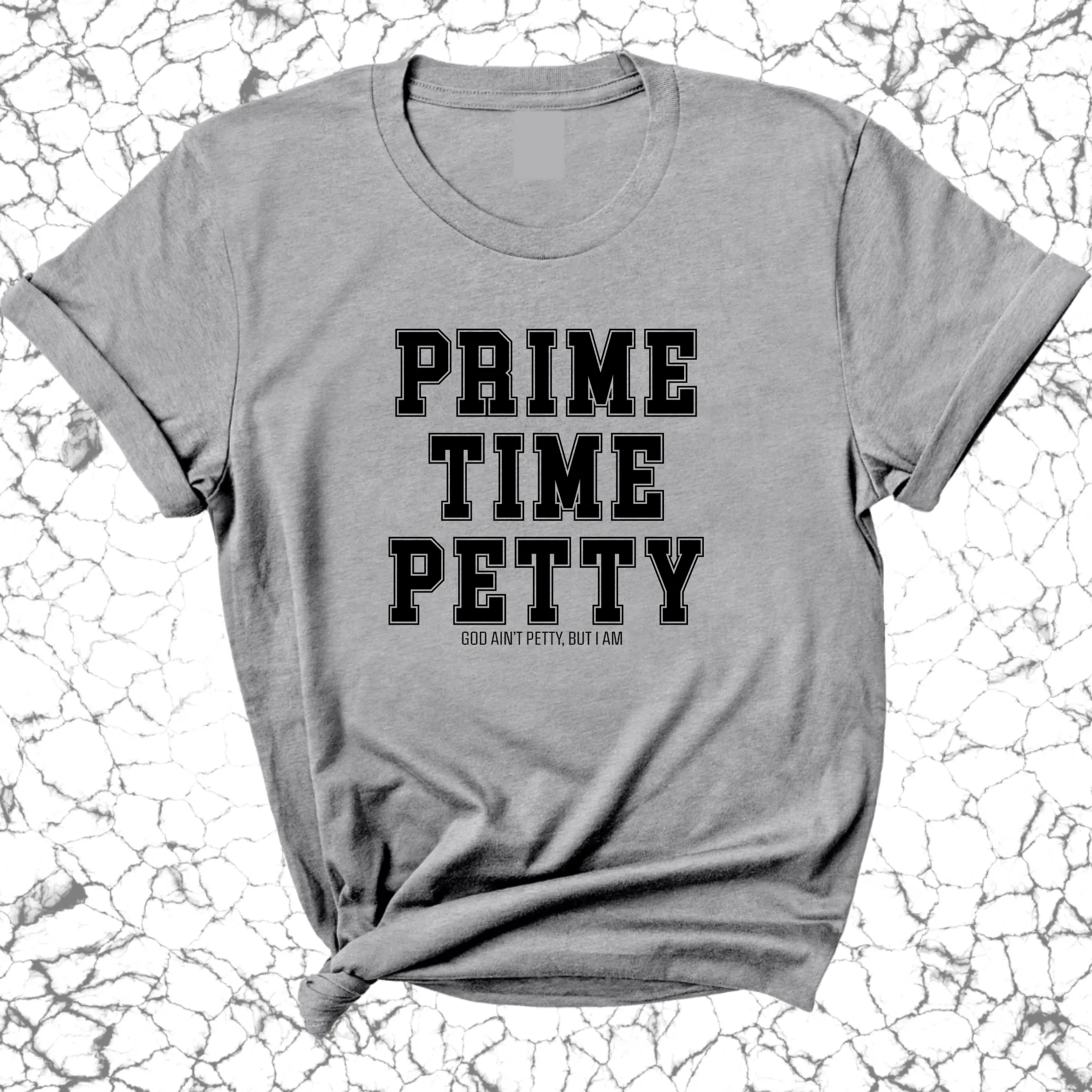 Prime Time Petty Varsity Unisex Tee