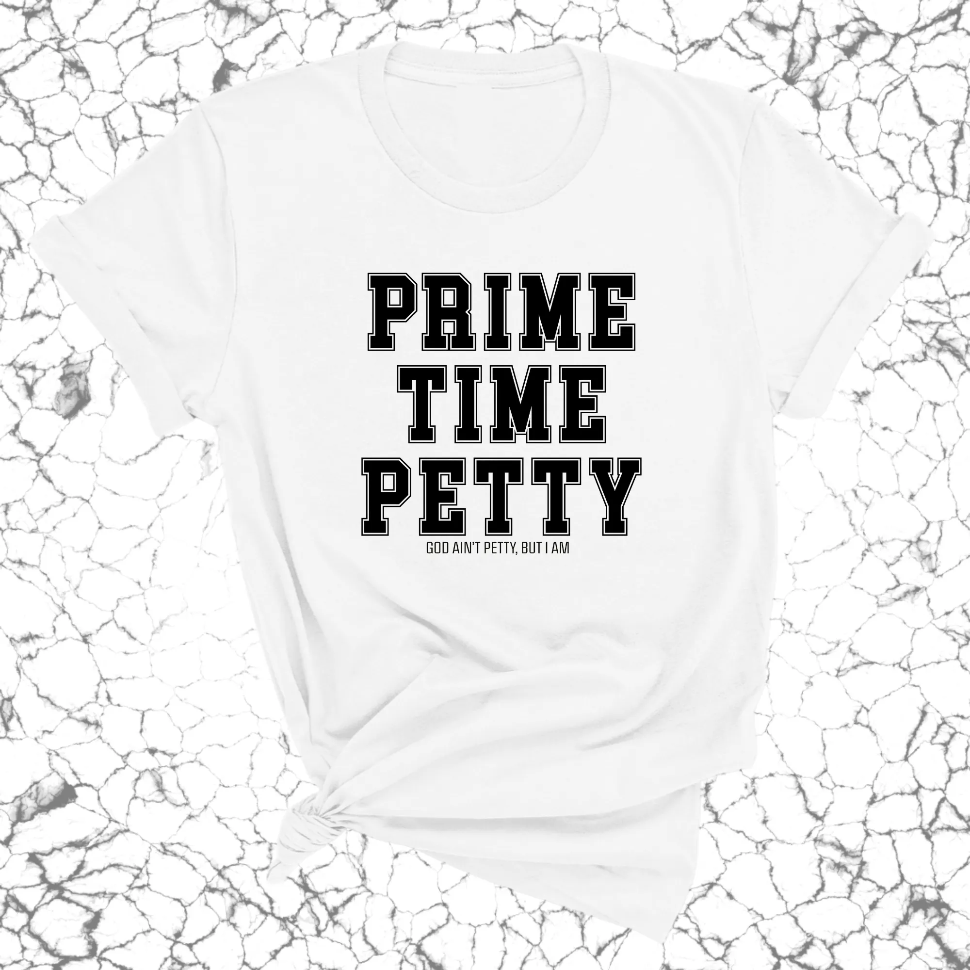 Prime Time Petty Varsity Unisex Tee