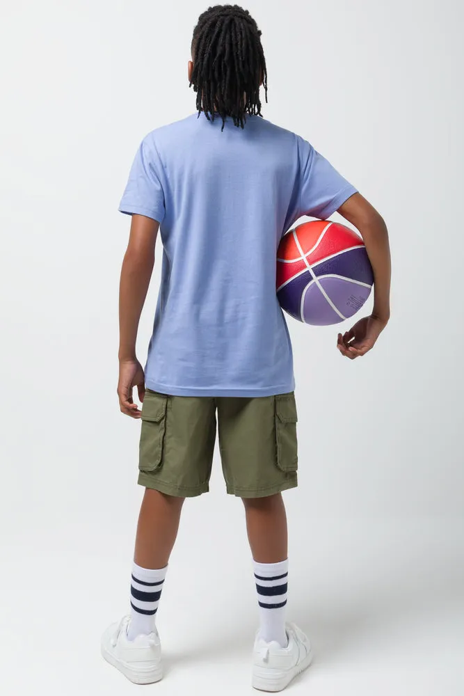 Printed T-Shirt Purple
