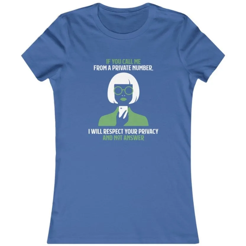 PRIVATE NUMBER (BLUE)