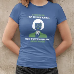 PRIVATE NUMBER (BLUE)