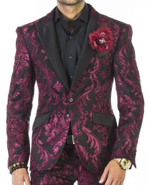 Prom suit, Tuxedo Suit-New Tango Burgundy . - Men - Suits - Wedding