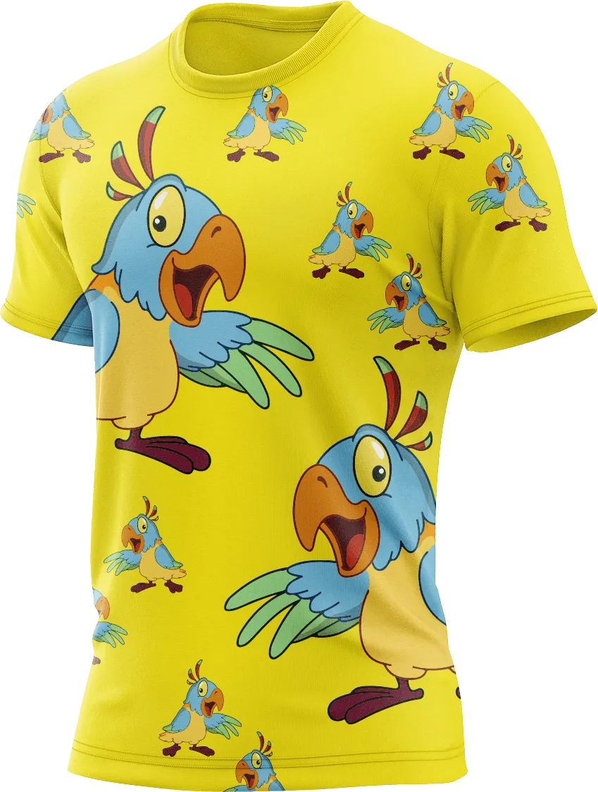Psycho Parrot Rash Shirt Short Sleeve
