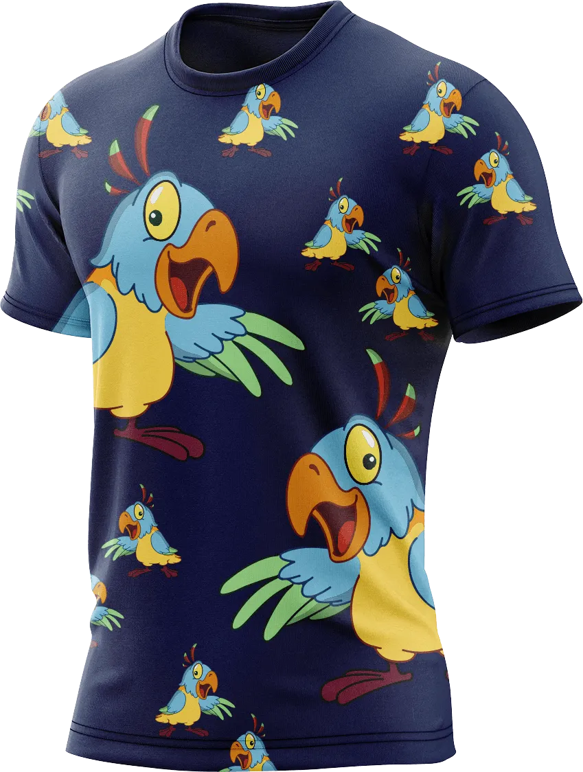 Psycho Parrot Rash Shirt Short Sleeve