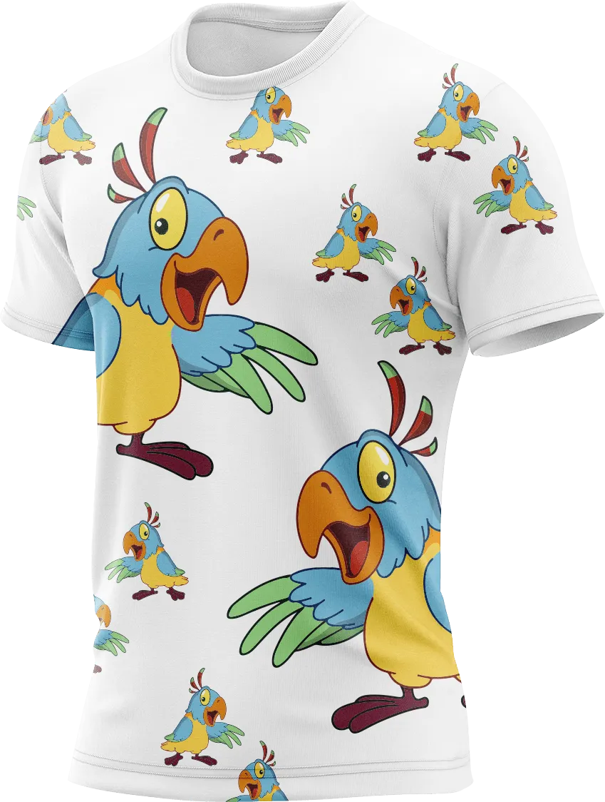 Psycho Parrot Rash Shirt Short Sleeve