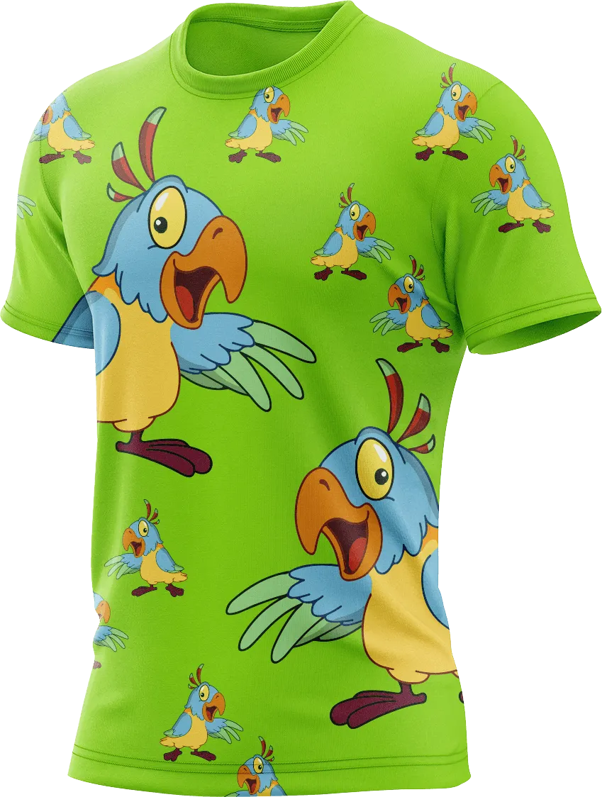 Psycho Parrot Rash Shirt Short Sleeve