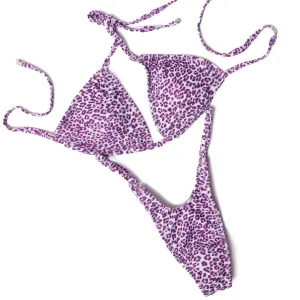 Purple Cheetah Posing Practice Suit