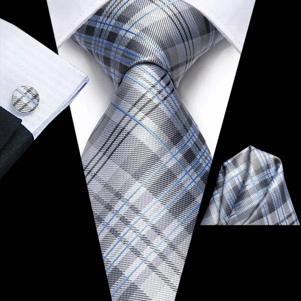 Purple Paisley Silk Tie Set for Men