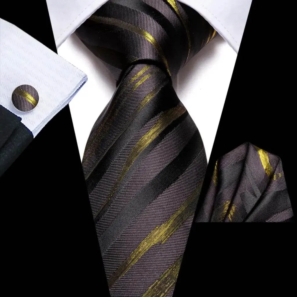Purple Paisley Silk Tie Set for Men