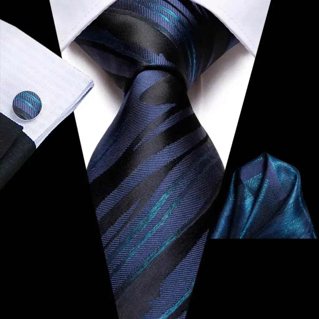 Purple Paisley Silk Tie Set for Men