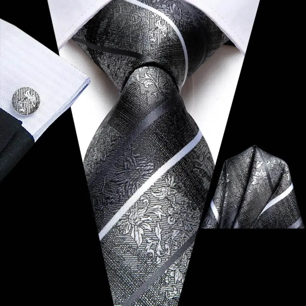 Purple Paisley Silk Tie Set for Men