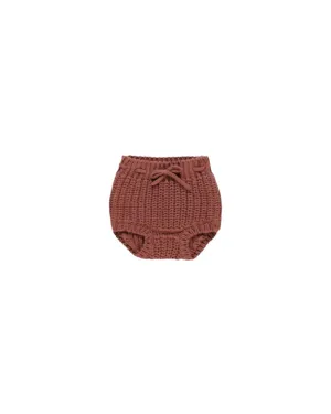 QUINCY MAE Organic Knit Tie Bloomer || Cranberry