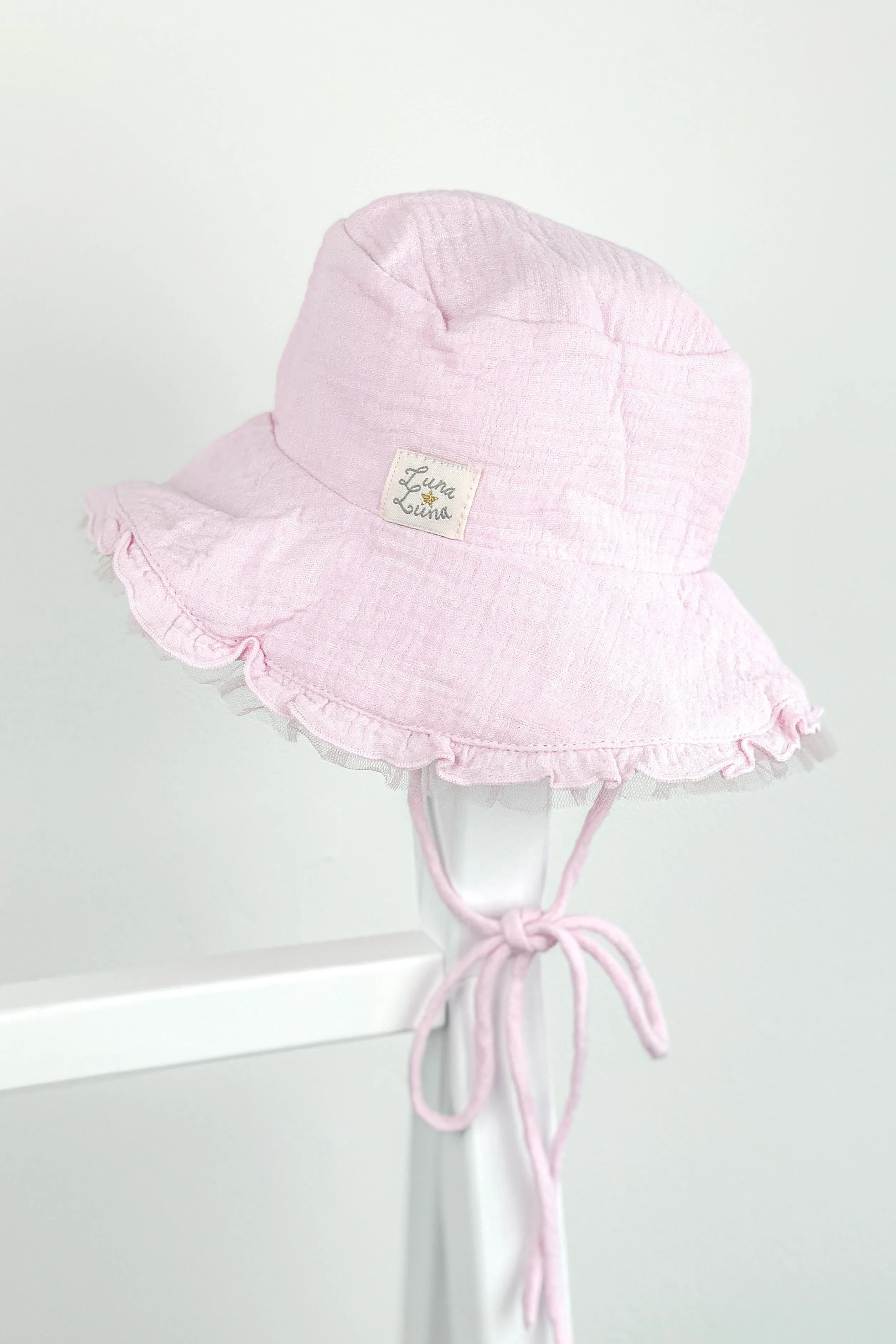 "Cleo" Cheesecloth Tulle Sun Hat