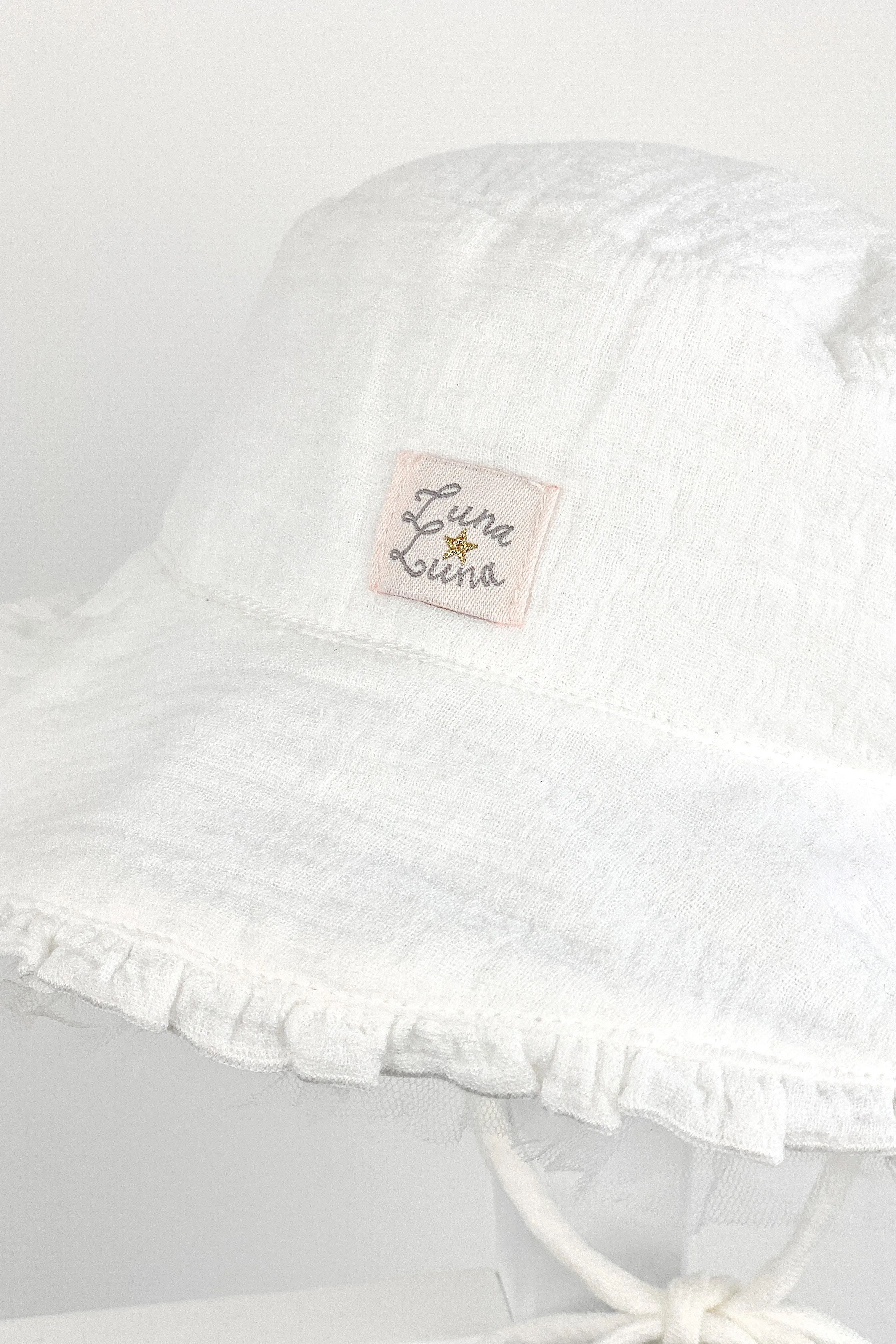 "Cleo" Cheesecloth Tulle Sun Hat