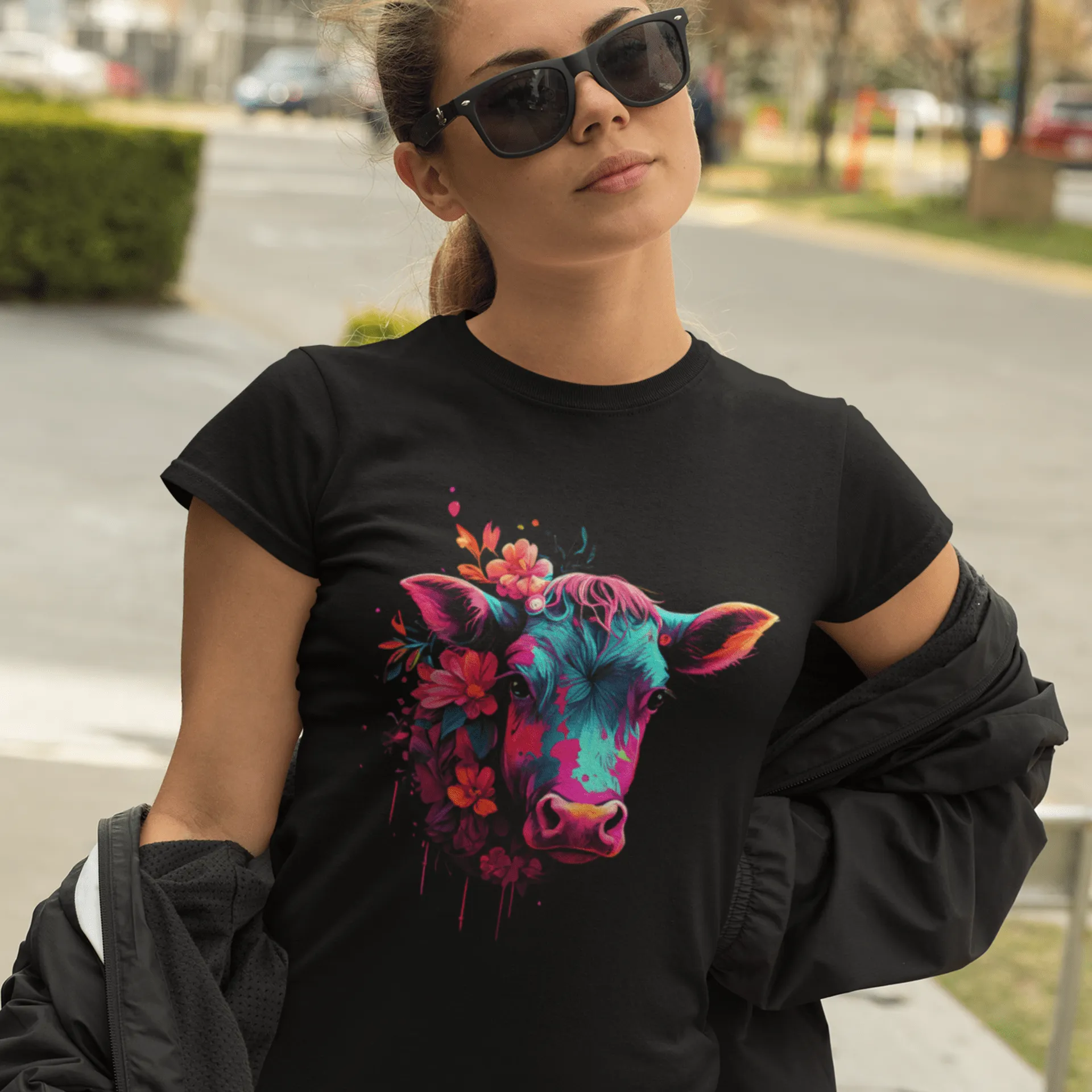 "Holy Cow"  Custom T-Shirt for Women