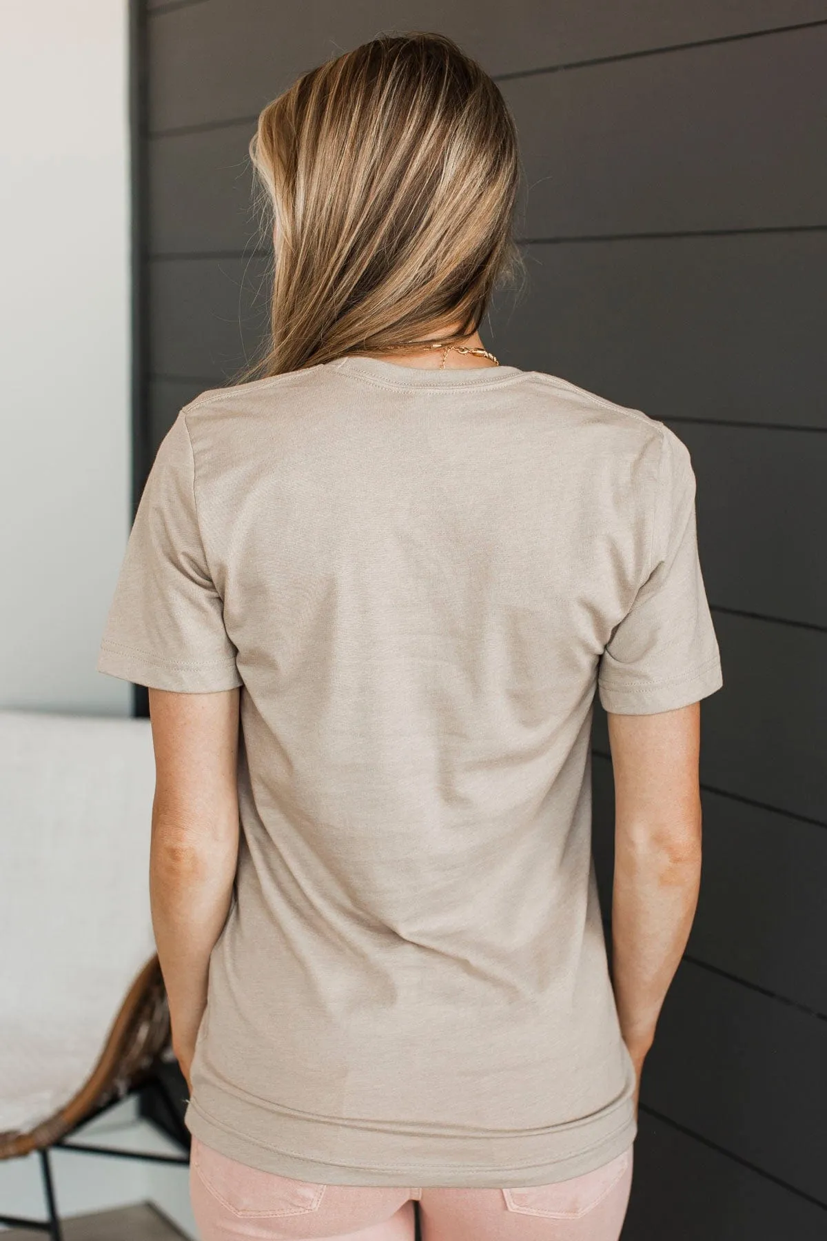 "Mama" Boho Graphic Tee- Taupe
