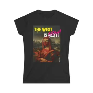 "Mona Layla" Black Custom T-Shirt for Women