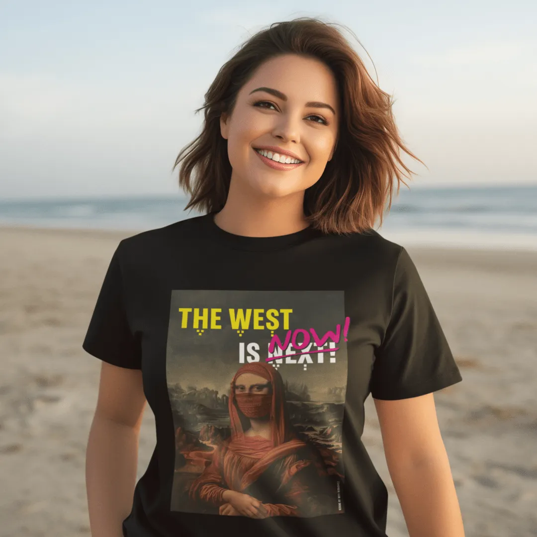 "Mona Layla" Black Custom T-Shirt for Women