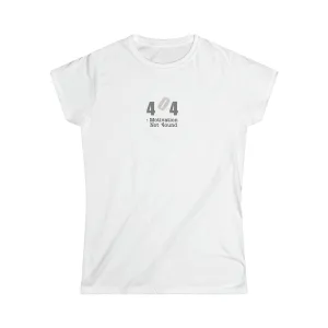 "Motivation Not Found" White Custom T-Shirt for Women  | Art by Noa Bar Lev