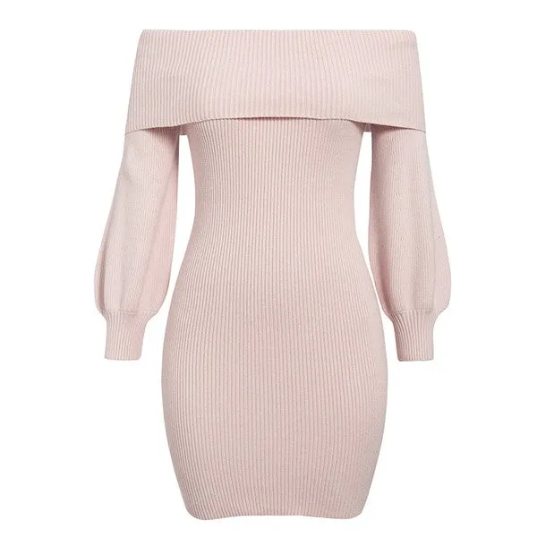 "My Fair Lady" Pink Sweater Dress