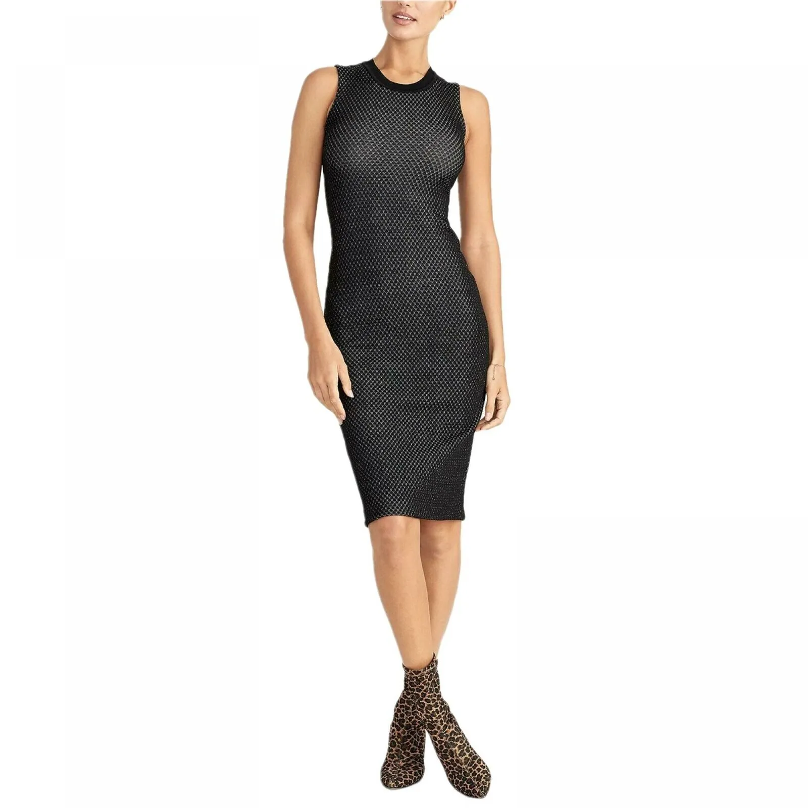 RACHEL Rachel Roy Women's Presley Bodycon Metallic Sweater Dress