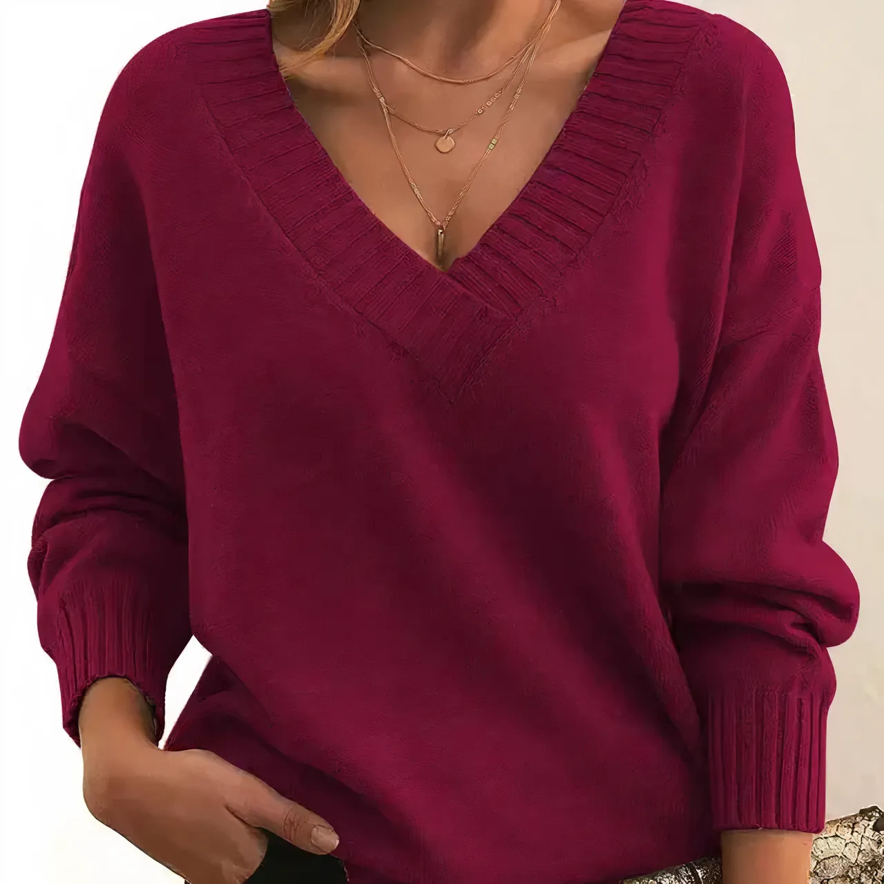 Rebeca® | V-neck knitted sweater