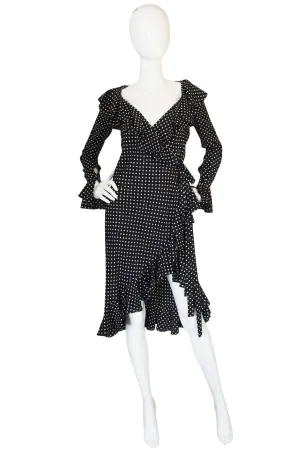 Recent Pretty Tuleh Silk Star Print Wrap Dress