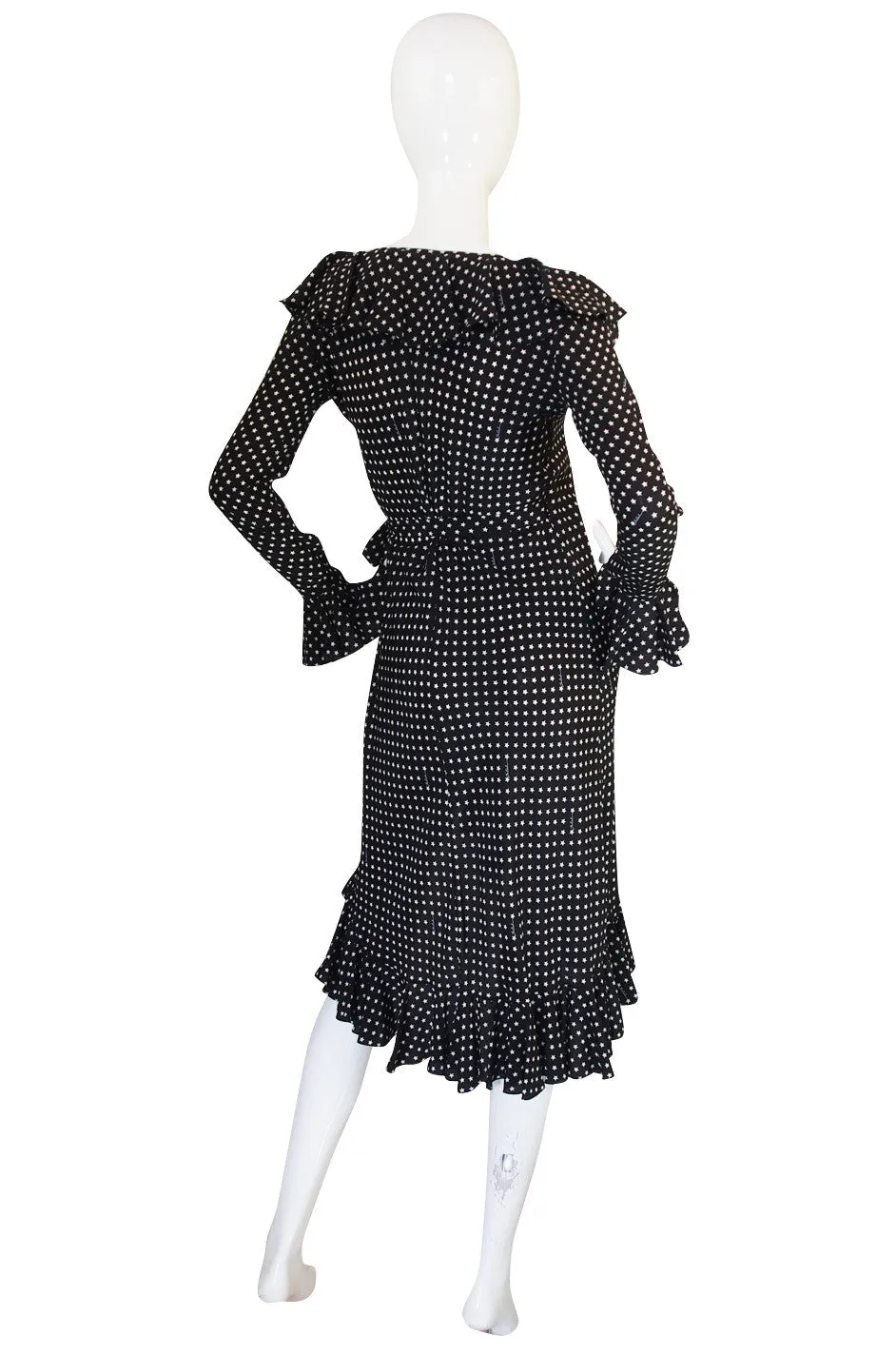 Recent Pretty Tuleh Silk Star Print Wrap Dress