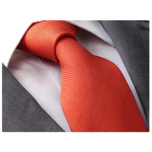 Red Neck Tie Mens Designer Silk Necktie with Gift Box - Premium Quality made in Europe