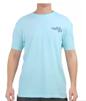 Reel Life Ocean Fishing Wave Logo Short Sleeve Shirt Men's