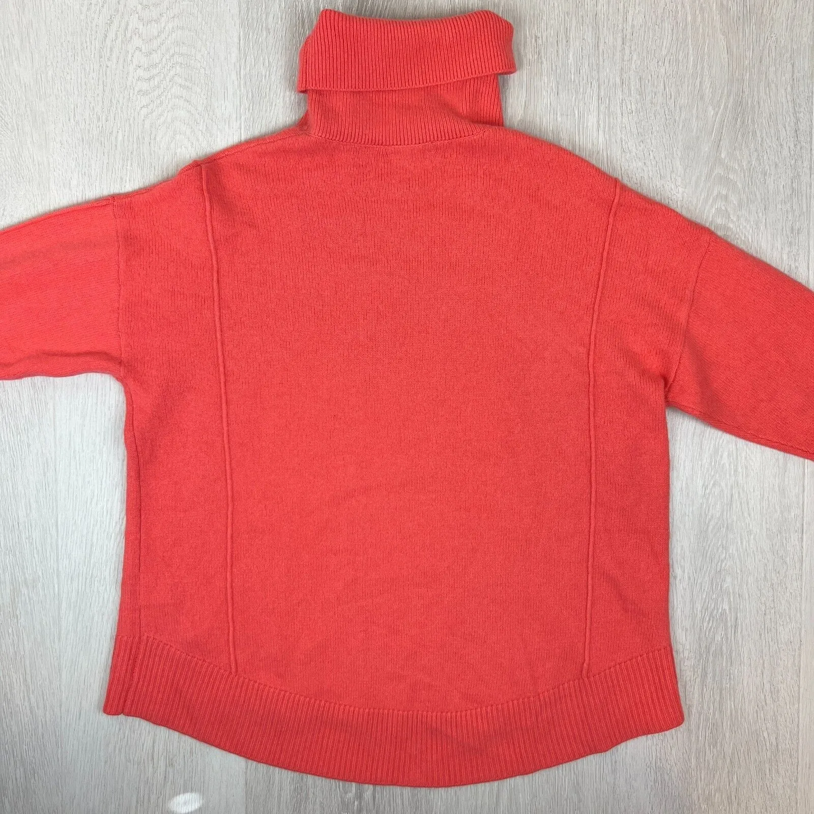 Reiss Womens Orange Knitted Wool & Cashmere Blend Sweater Jumper Size Small