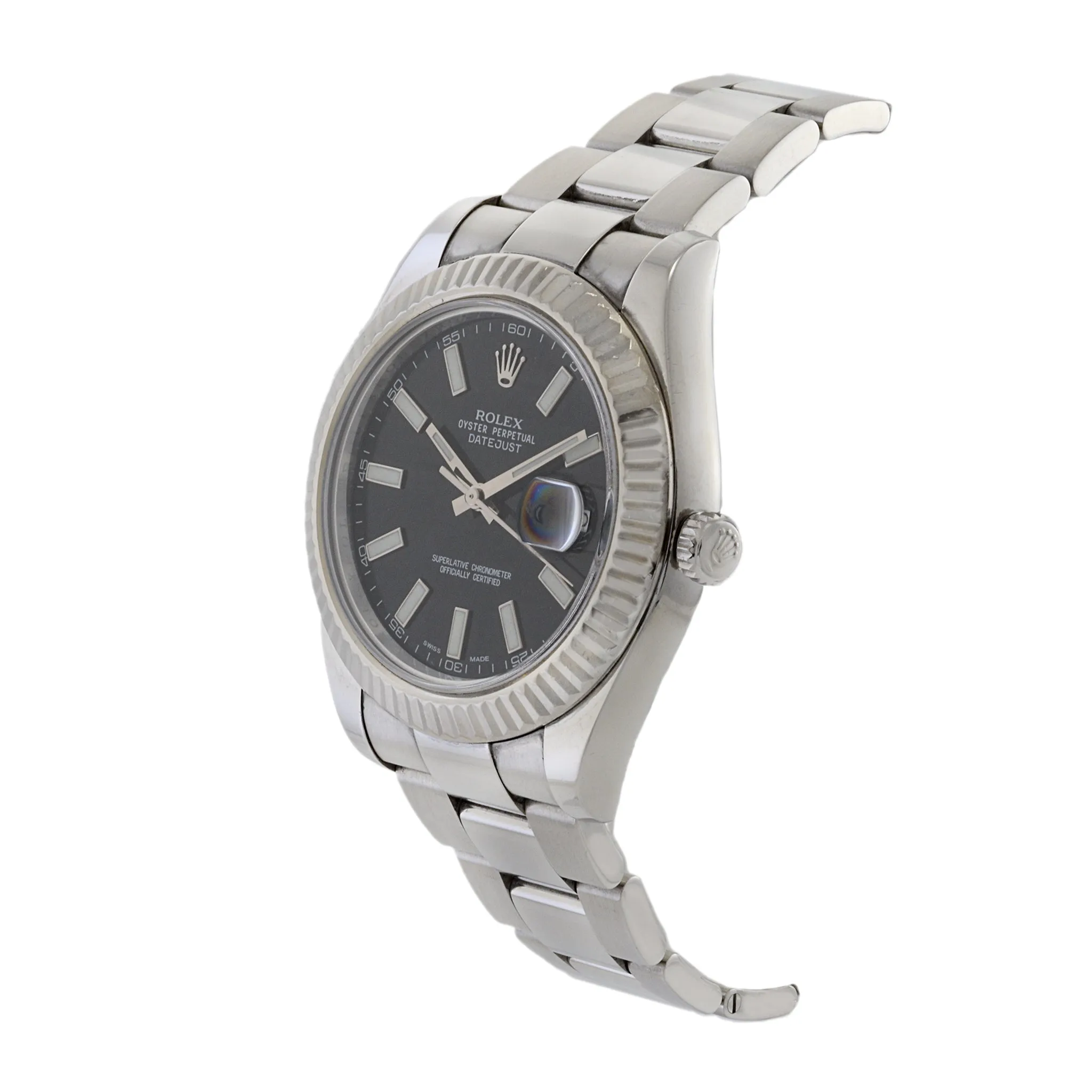 Rolex Ref. 116334 41mm Datejust Stainless Steel and 18K White Gold