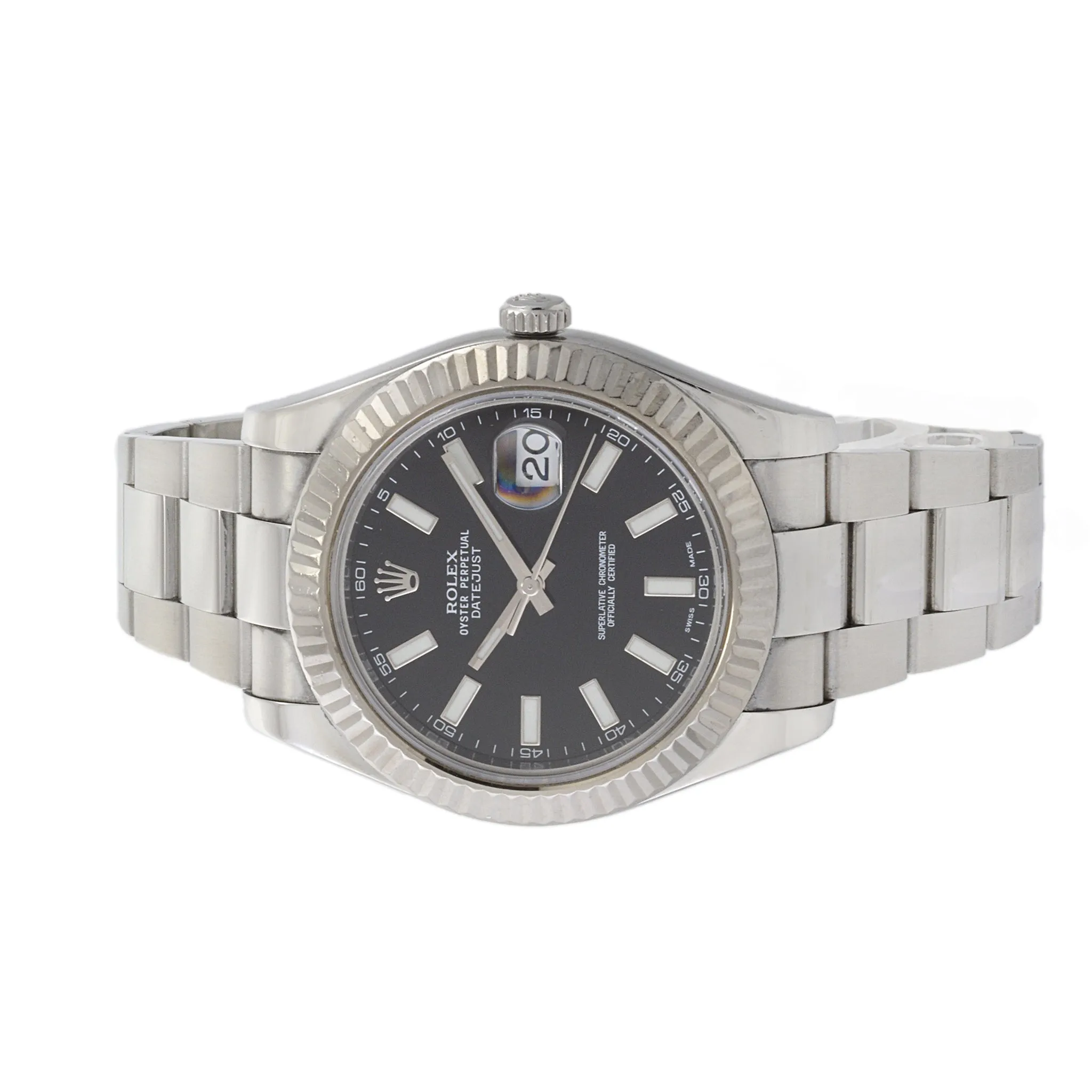 Rolex Ref. 116334 41mm Datejust Stainless Steel and 18K White Gold