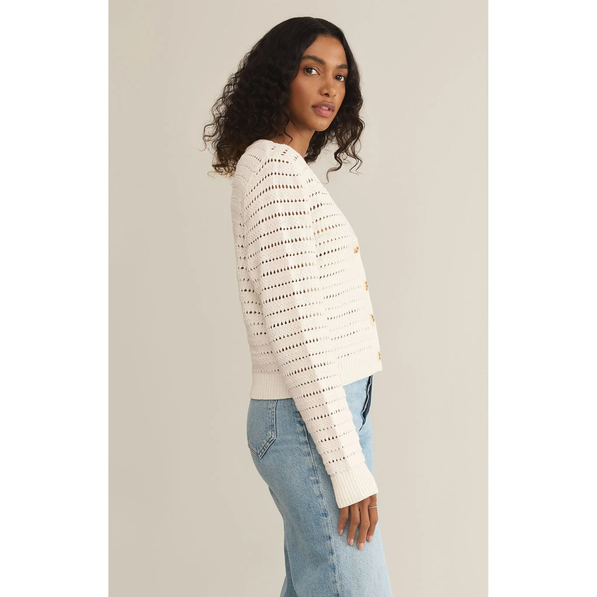 Romance Cardigan in Sea Salt