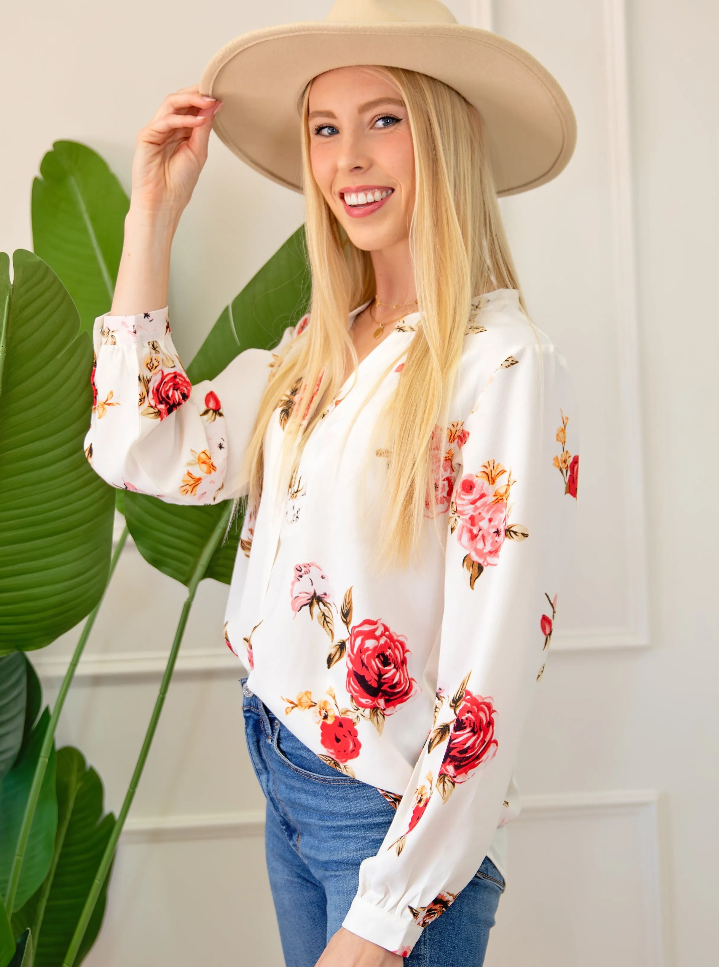Roses For Me Top