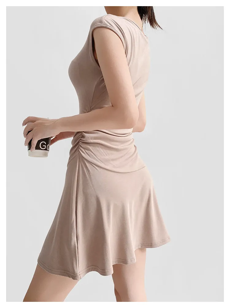 Round neck A-line