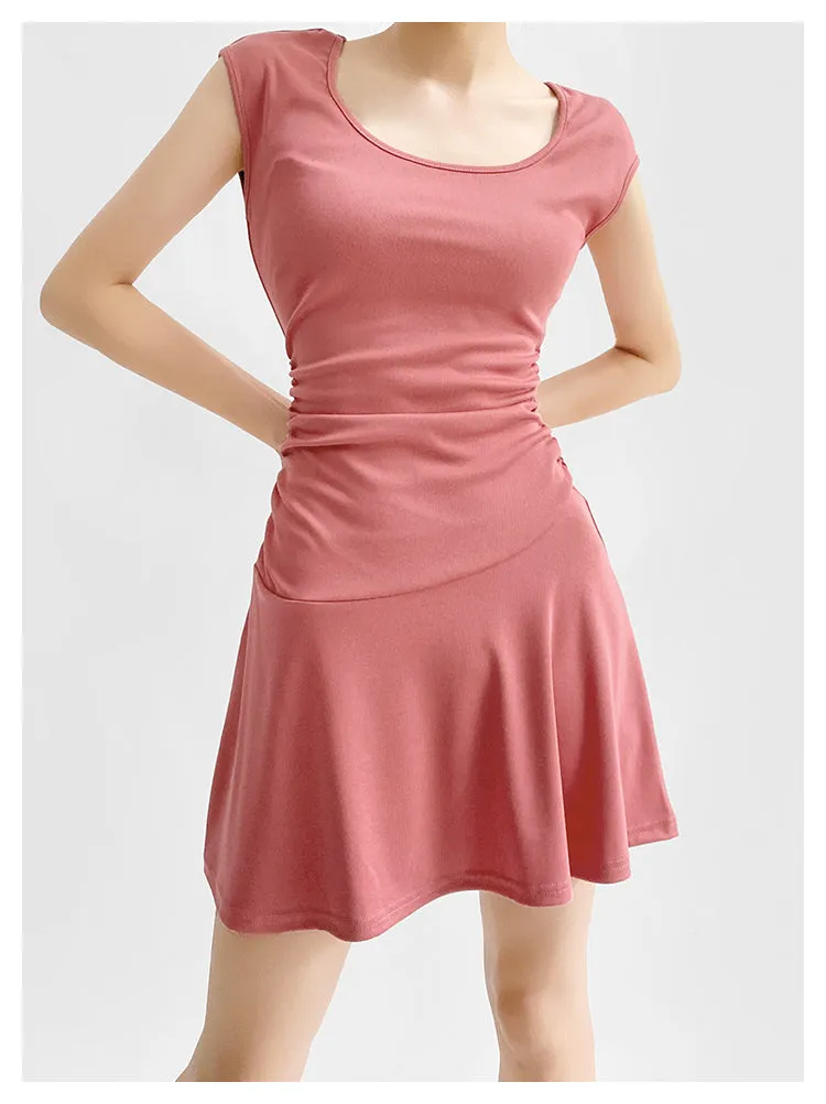 Round neck A-line