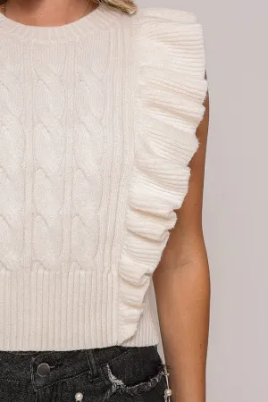 Ruffle Knit Sweater
