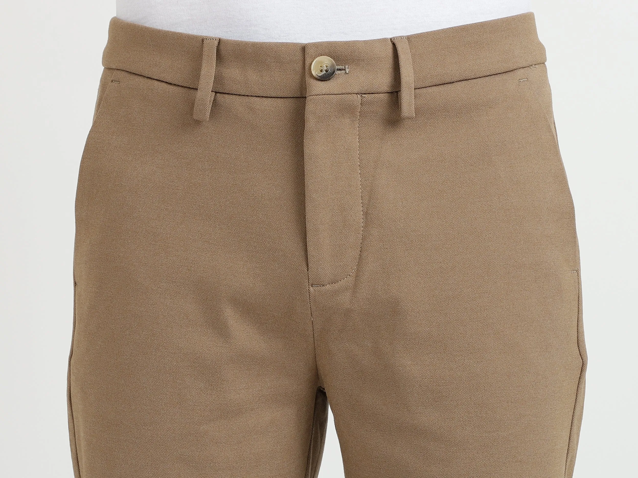 Rust Slim Fit Shorts