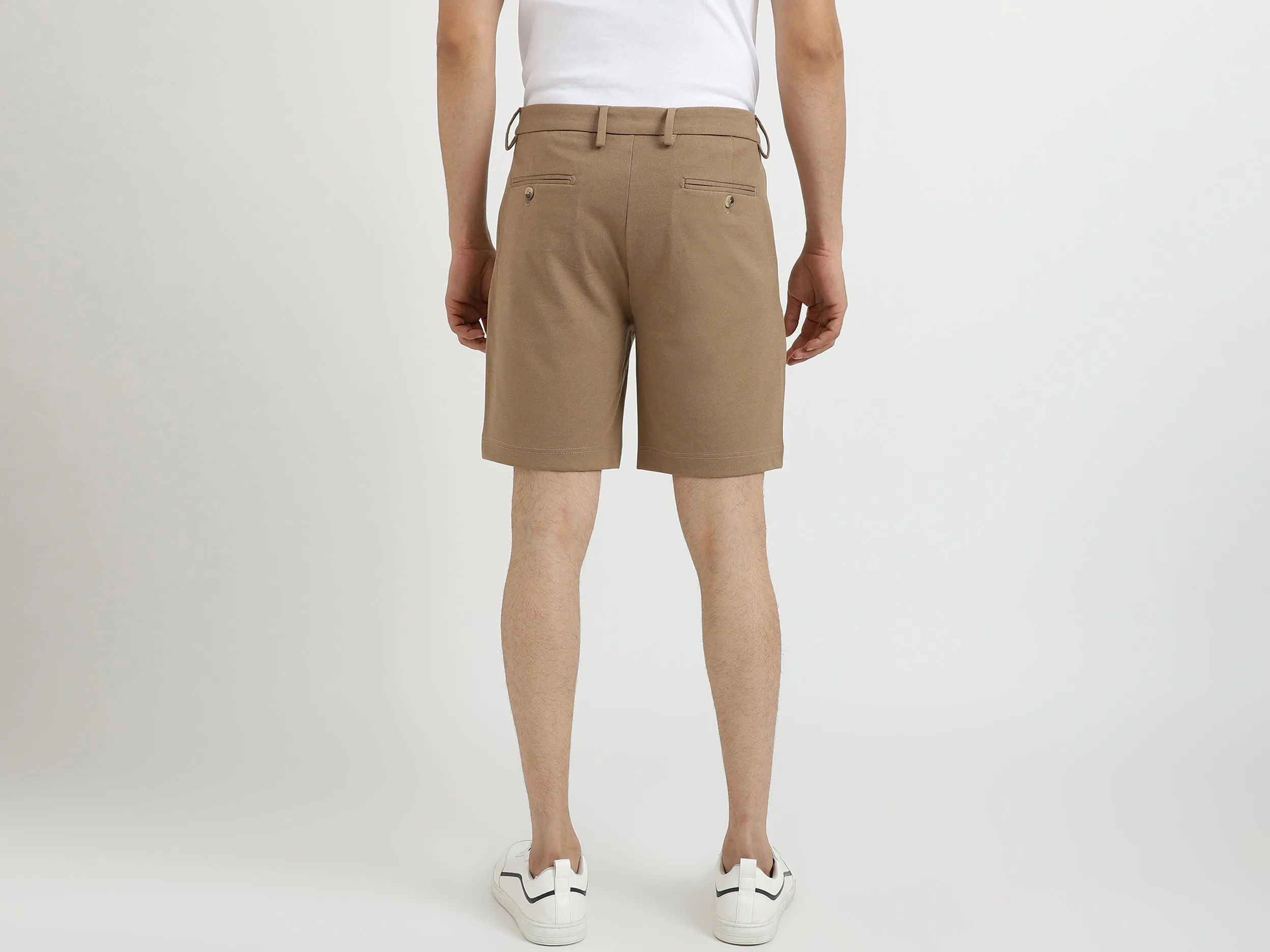 Rust Slim Fit Shorts