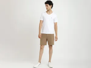 Rust Slim Fit Shorts