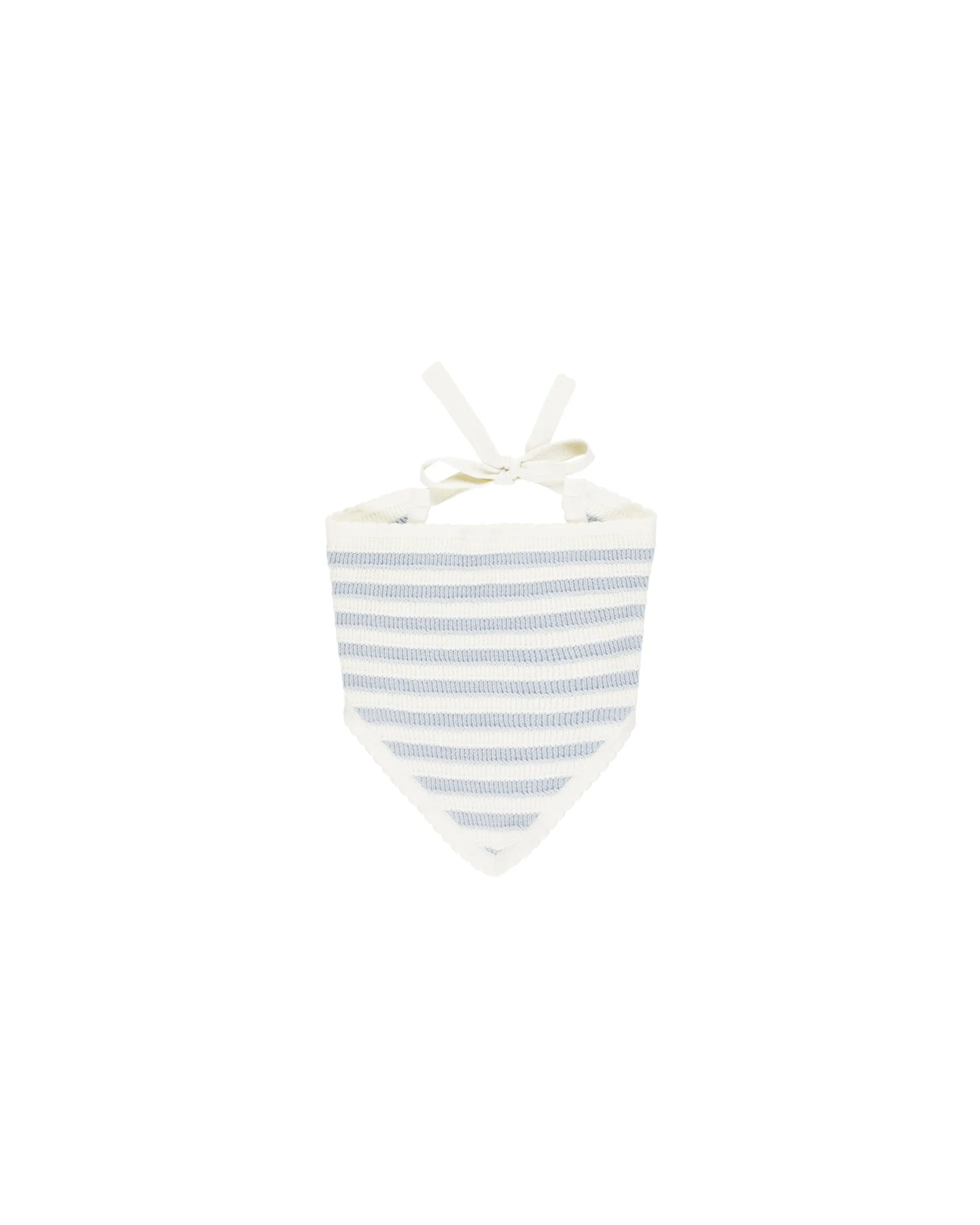 RYLEE   CRU Crochet Scarf Headband || Light Blue Stripe