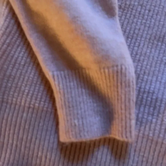 S. Christina 100% Cashmere Pink Hoodie V Sweater L/XL – Soft &amp; Cozy