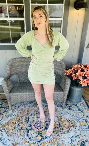 Sage Bodycon Dress