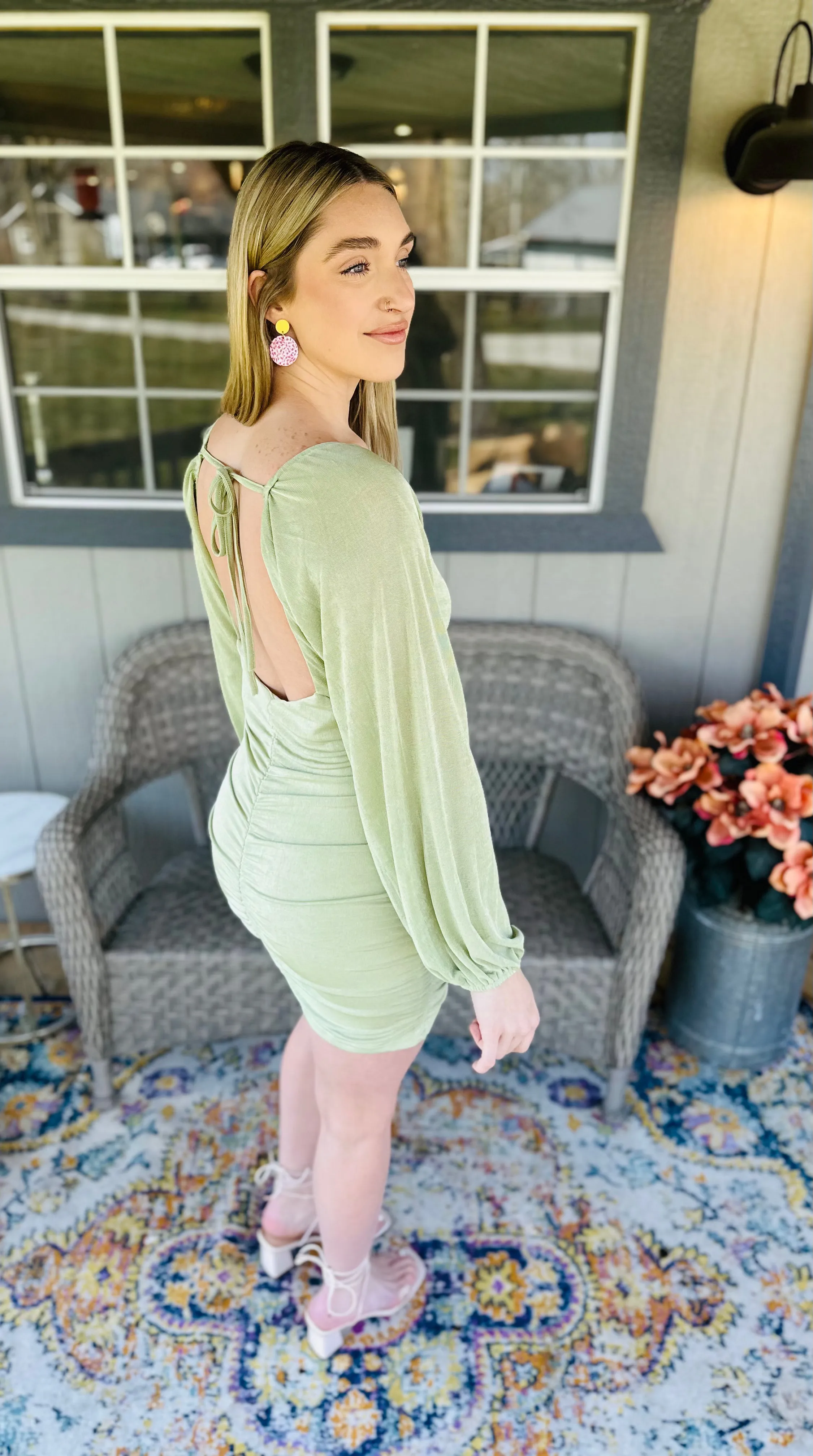 Sage Bodycon Dress