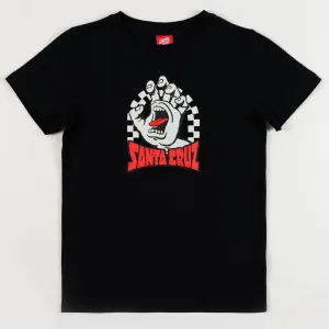 Santa Cruz Youth Check Gateway Hand Front T-Shirt