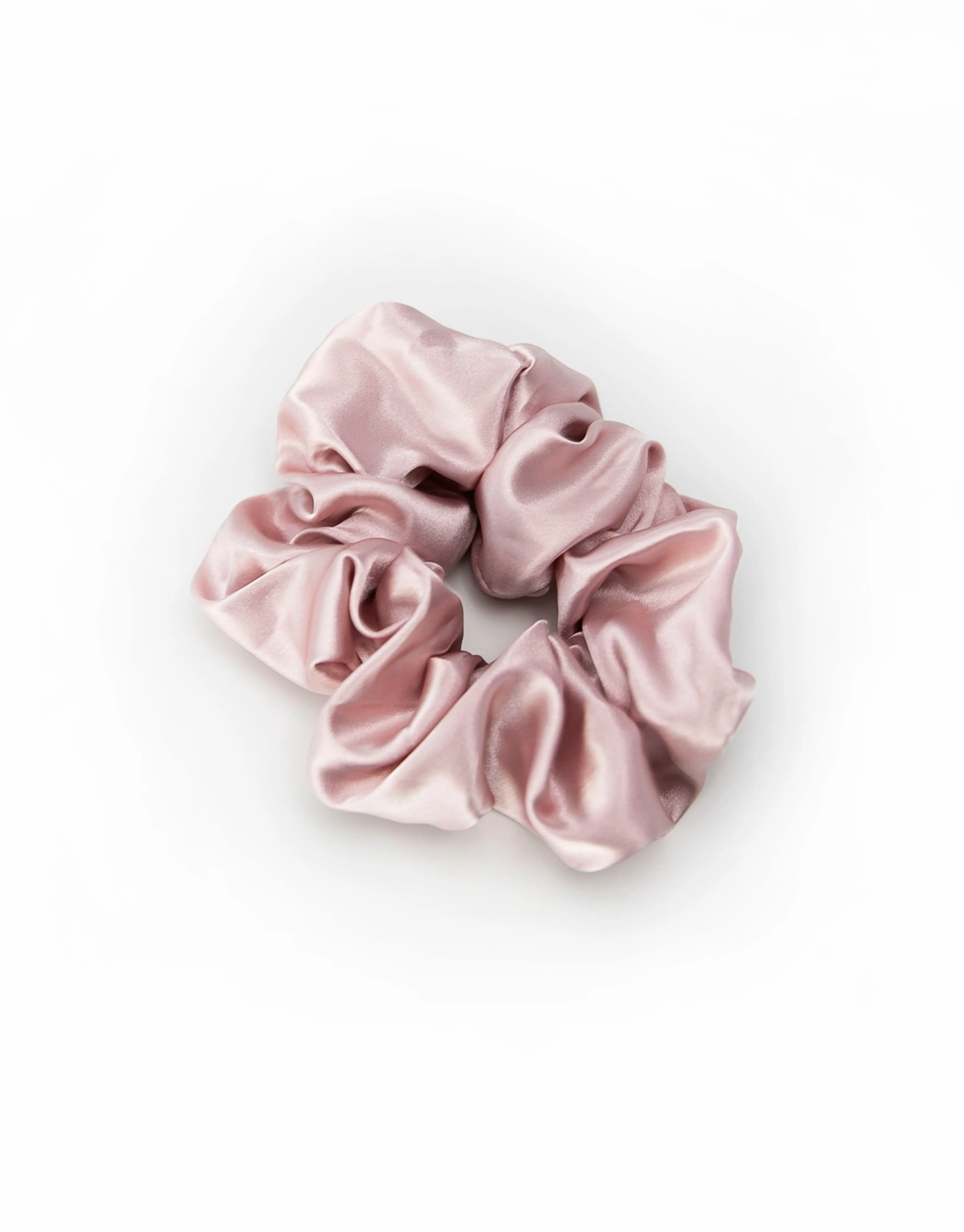Scrunchie - Soft Silky Satin - Dark Blush