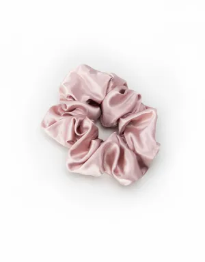 Scrunchie - Soft Silky Satin - Dark Blush