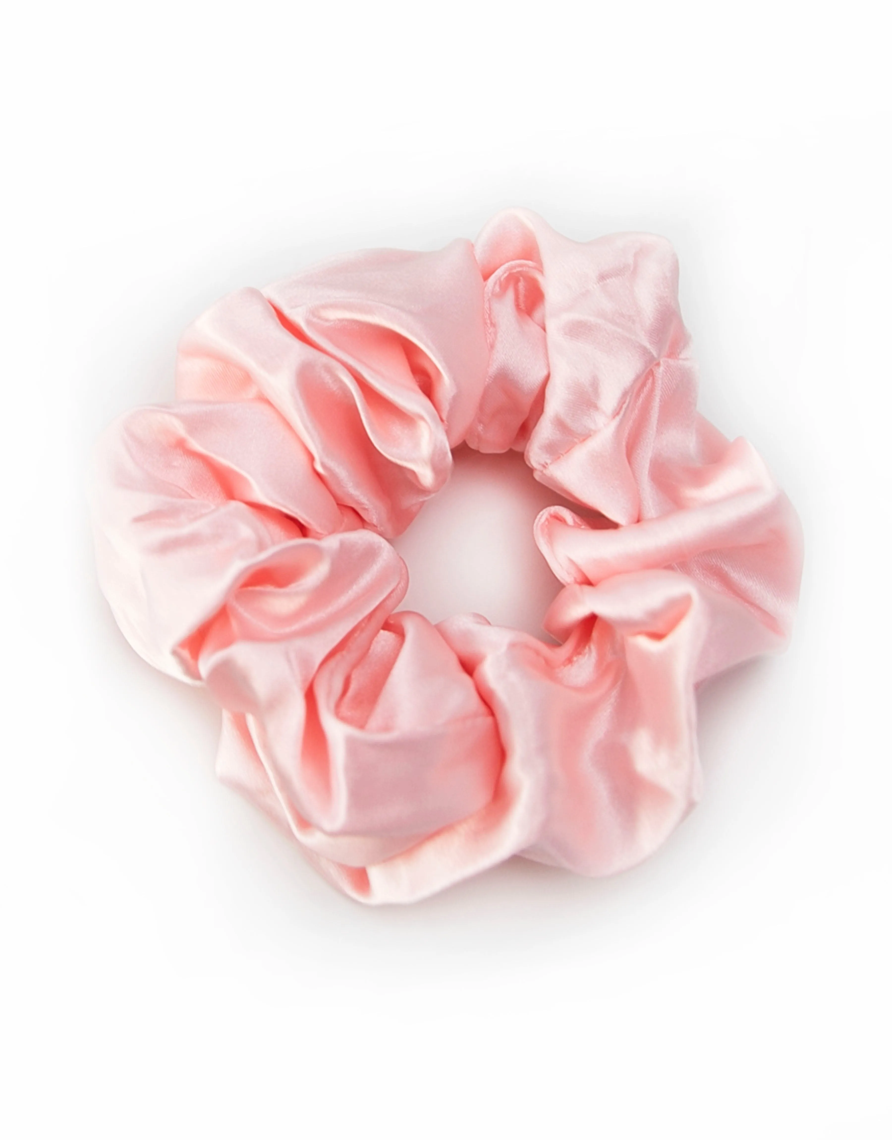 Scrunchie - Soft Silky Satin - Light Pink